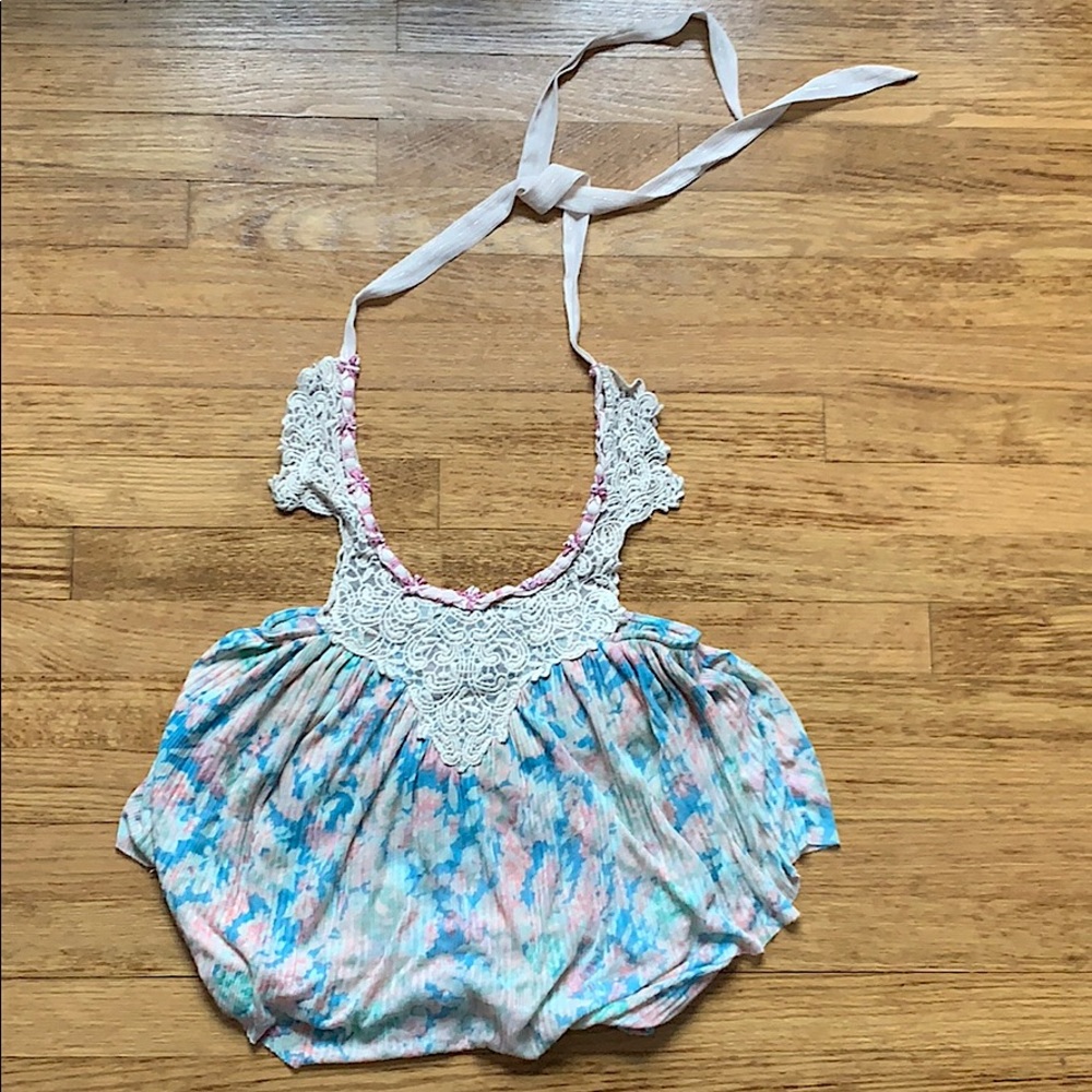 Free people halter brassiere top